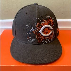 Cincinnati Reds New Era MLB 59FIFTY Fitted Hat - 7 1/4 - Brown/Orange
